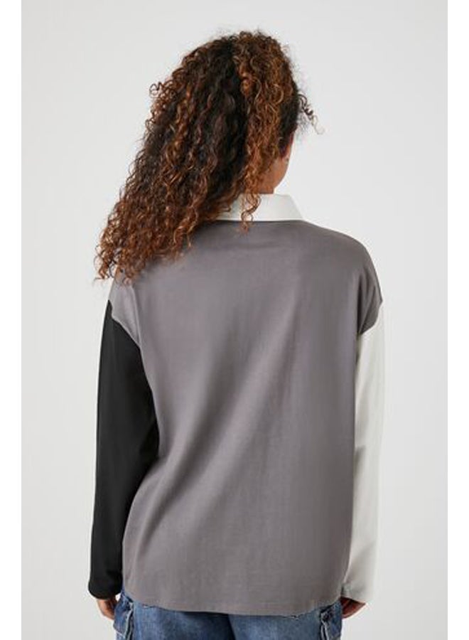 FOREVER 21 Colorblock Rugby Shirt - Image 3