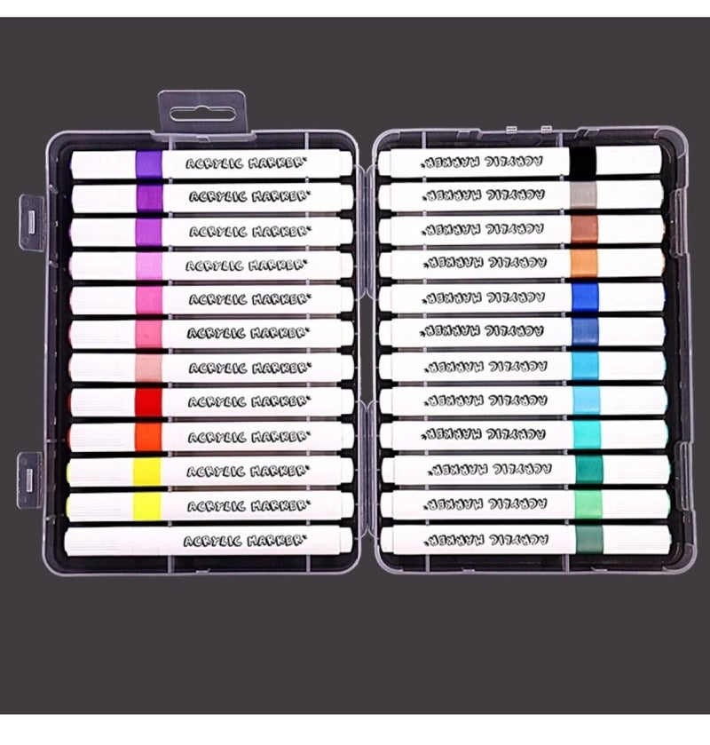 Generic Kreative Kraft Multicolor Marker Pen Set Fine Tip Sketch Pens for Drawing Writing Coloring  - Image 1