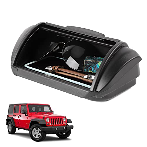 Linskip for Jeep JK Interior Accessories Dashboard Storage Organizer Dash Panel Tray Box for 2011-2017 Jeep Wrangler JK JKU 2-door/4-door Sahara Sport Rubicon Accessory - Image 1