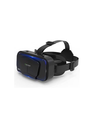 نظارات الواقع الافتراضي VR، نظارات الواقع الافتراضي ثلاثية الأبعاد للأفلام والألعاب ومقاطع الفيديو بزاوية 360 درجة، متوافقة مع الهواتف الذكية التي تعمل بنظامي التشغيل iOS وAndroid، بتصميم قابل للتعديل ومريح