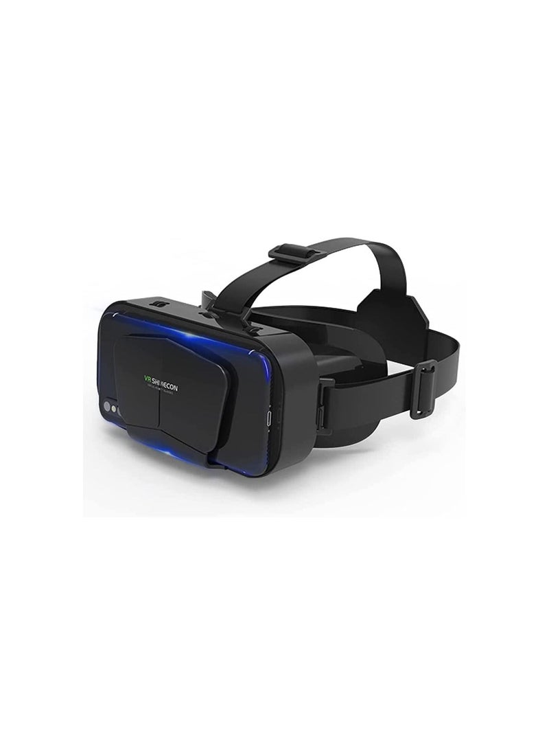 شاينكون - نظارة الواقع الافتراضي VR SHINECON نظارة الواقع الافتراضي ثلاثية الأبعاد نظارات الواقع الافتراضي VR للتلفزيون والأفلام وألعاب الفيديو متوافقة مع iOS و Android والدعم 3.5-7.2 بوصة - Image 1