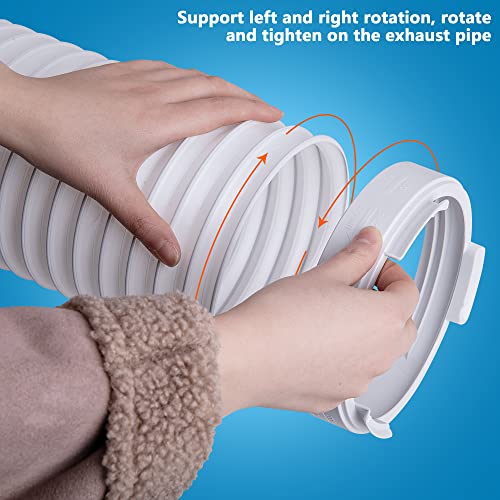 DECOHS 5.9 Inch Portable Air Conditioner Exhaust Hose Coupler Mobile Air Conditioning Accessories for AC Exhaust Hose Coupler Extension (White Circular) - Image 4