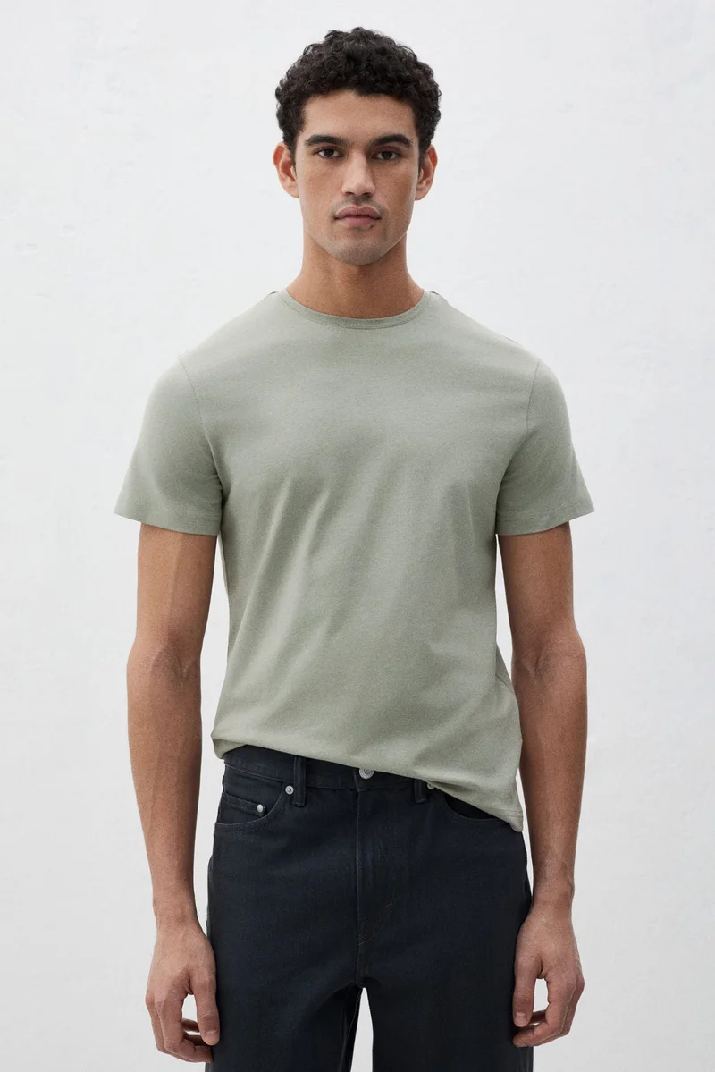 H&M Round-neck T-shirt Slim fit