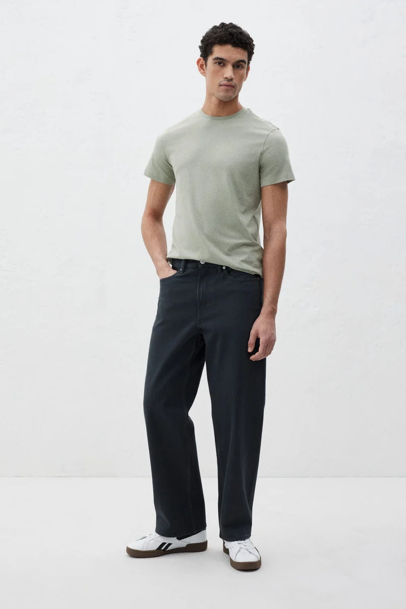 H&M Round-neck T-shirt Slim fit