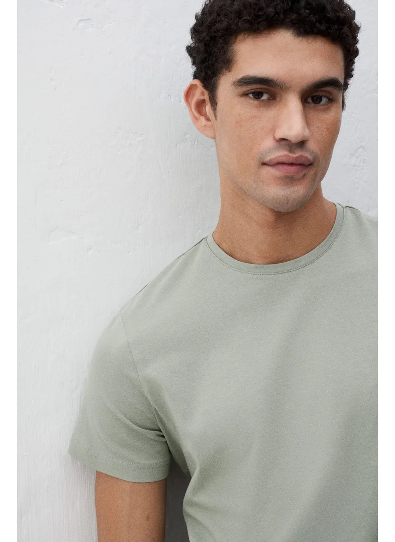 H&M Round-neck T-shirt Slim fit