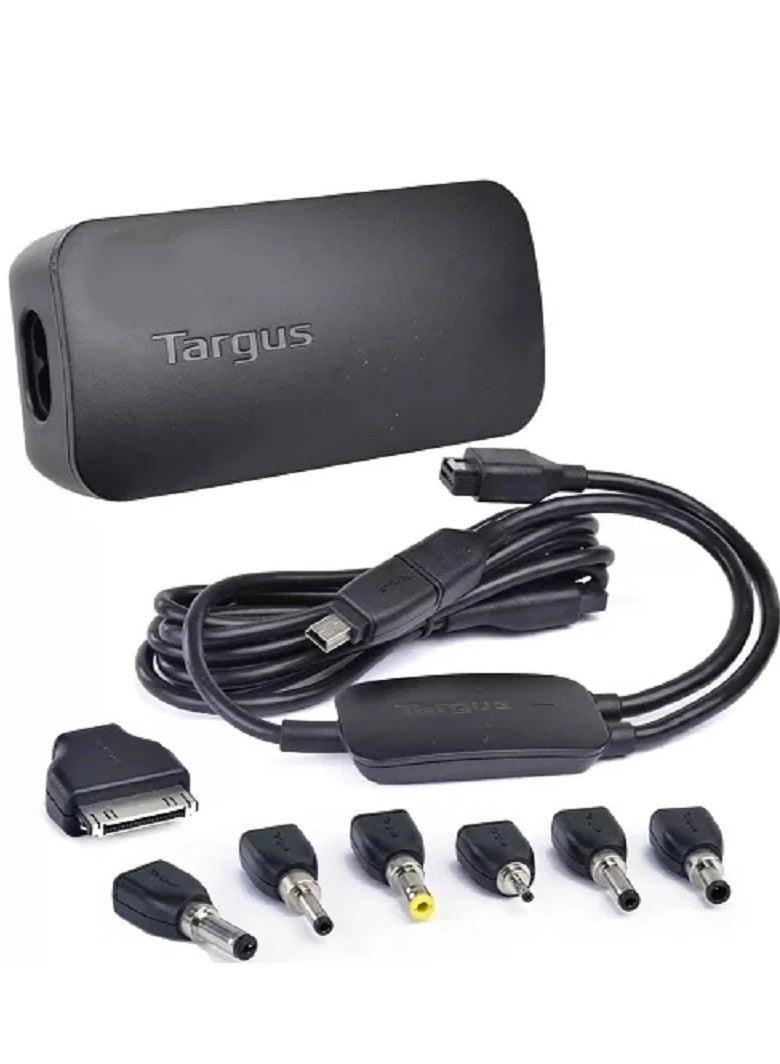 تارجوس NETBOOK 45W Charger With Charging tips L106, L108, L124, L125A, L127, L131 For Acer, Asus, Compaq, Dell, HP, IBM, Lenovo, MSI, and Samsung black - Image 1