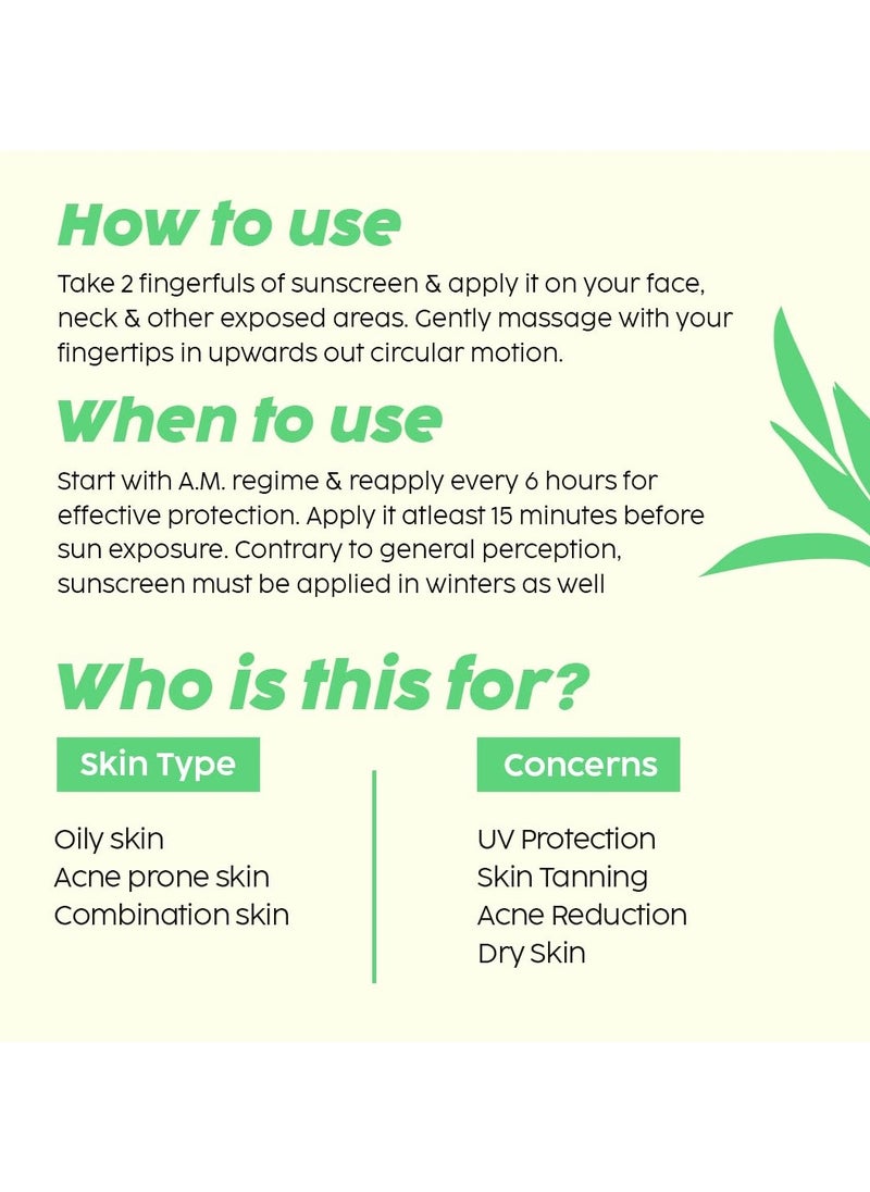 PLIX THE PLANT FIX - 0.1% Salicylic Acid Jamun Mattifying Lightweight Sunscreen SPF50+ PA+++ | UVA, UVB Shield | Acne Reduction & Hydration , Suitable for All Skin Types| 50 g - Image 1