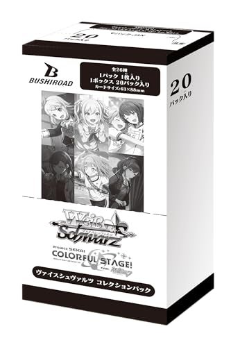 Bushiroad مجموعة باك بوشيرود وايس شوارز مشروع سيكاي المرحلة الملونة بالتعاون مع هاتسوني ميكو صندوق 20 باك 1 باك 1 بطاقة - Image 1