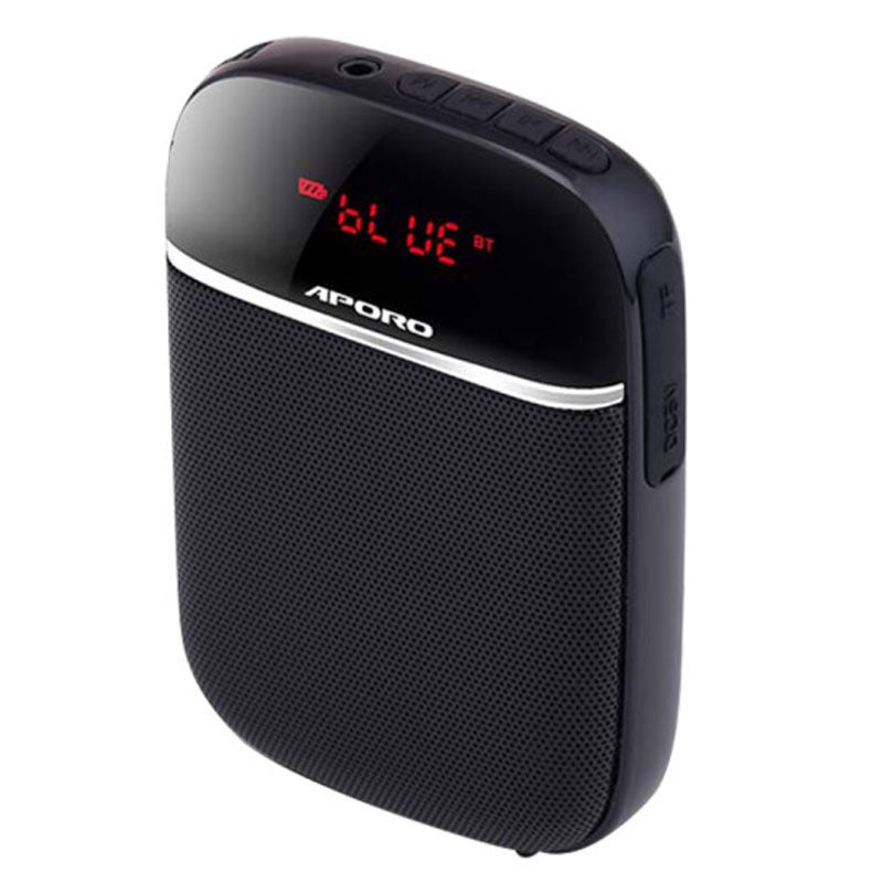 Aporo T2Uhf Bluetooth Wireless Small Loudspeaker Teacher Tour Guide Learning Headset Mini Waist Hanging Speaker Little Bee - Image 1