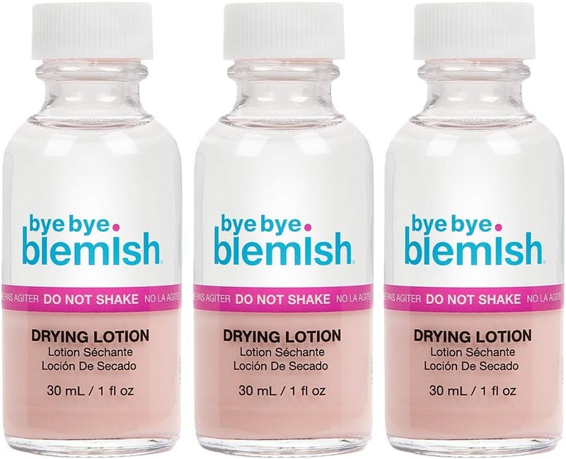 Bye Bye Blemish Acne Drying Lotion - Fast-Acting Pimple Treatment, 1oz, 3-Pack - Image 1