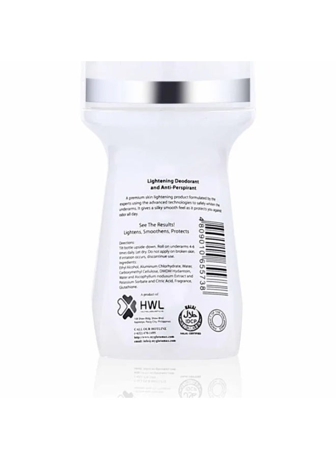 GlutaMAX Lightening Deo Antiperspirant Whitening Underarm Deodorant Roll On 50ml (Pack of 2) - Image 4