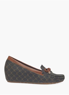 Le Confort Women Slip-On Loafers with Wedge Heels and Bow Accent  - Image 3