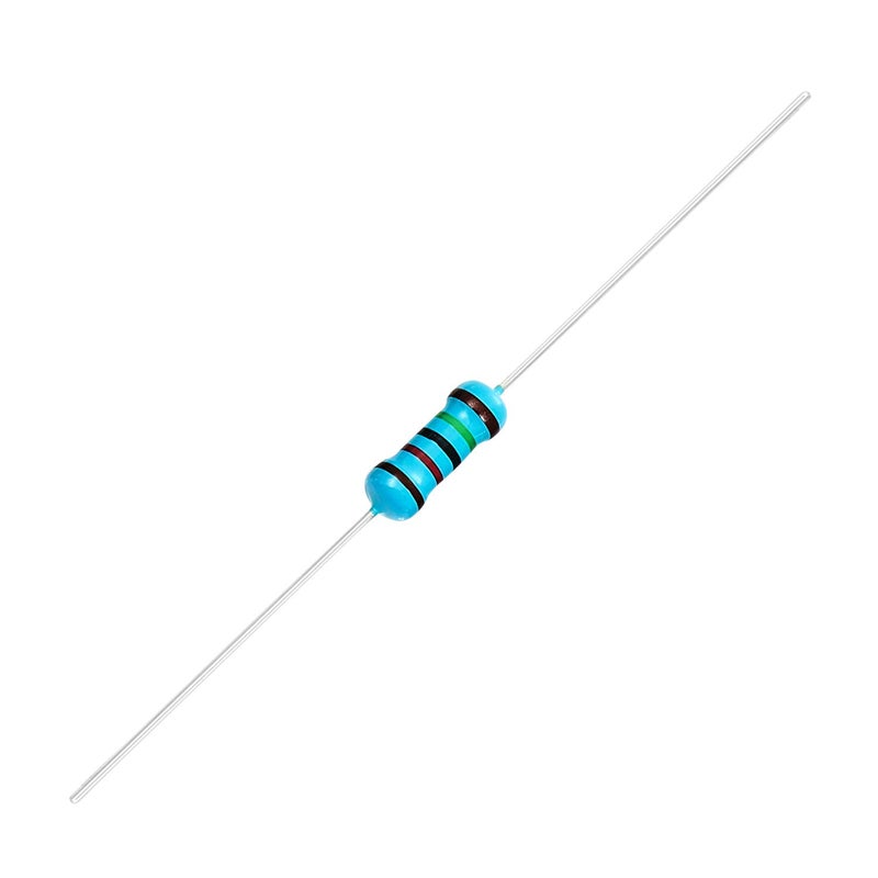 CHANZON 100 قطعة 1/2 واط (0.5 واط) 15K Ω أوم مقاومة فيلم معدني ثابت 0.01 ±1% تحمل 15KR MF مقاومات ثقب مرور معتمدة من روهس - Image 2