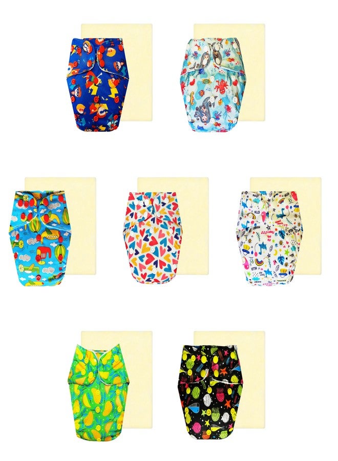 حفاضات دمبلدو إيليت القماشية مع ماصة سحرية (عبوة من 7) | شعور بالجفاف والراحة | تهوية جيدة | سريعة الجفاف | مثالية لفصل الصيف الهندي | من 3 أشهر إلى 3 سنوات | للجنسين - Image 1