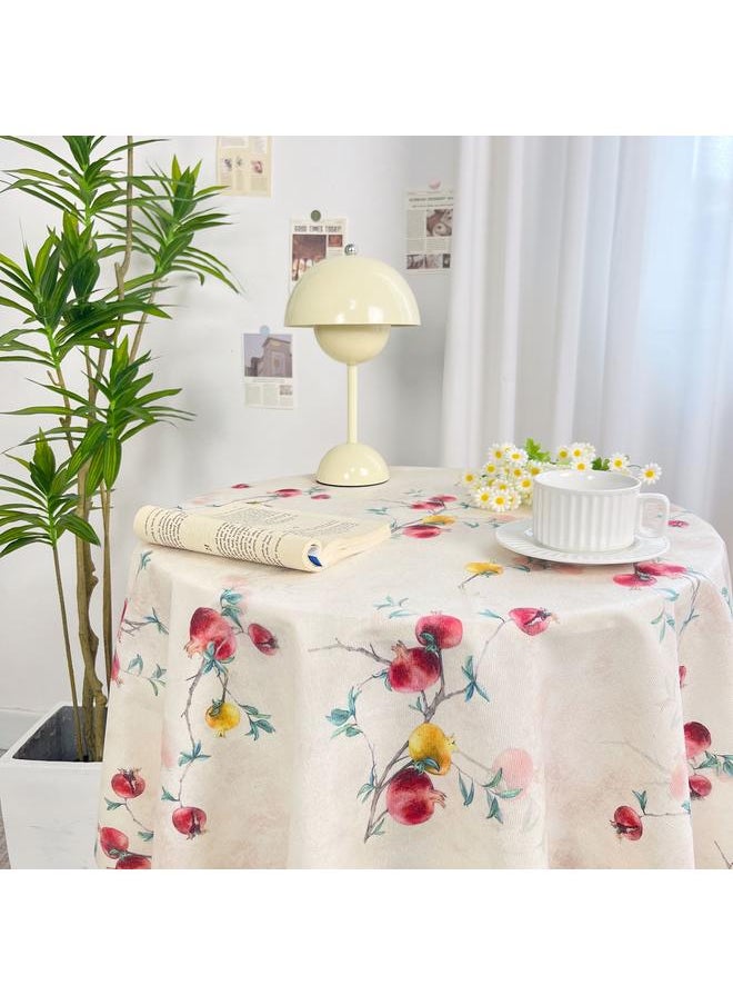 New Chinese Style Advanced Tablecloth Classical Ins Dining Tablecloth Retro Style Small Round Table Tablecloth Rectangular Household Cover Cloth