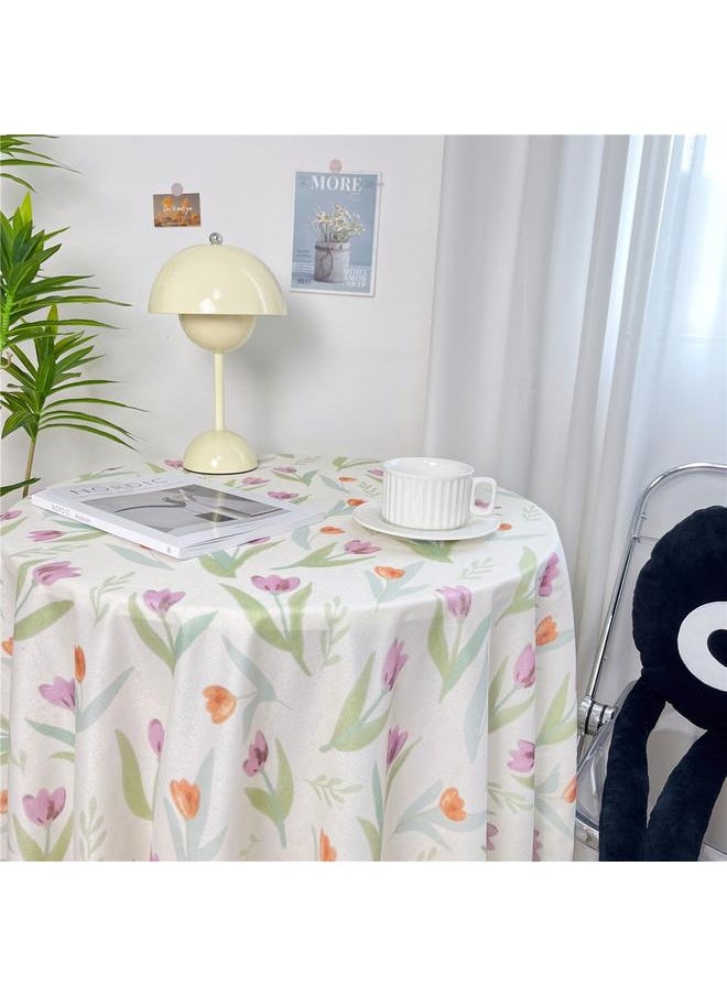 New Chinese Style Advanced Tablecloth Classical Ins Dining Tablecloth Retro Style Small Round Table Tablecloth Rectangular Household Cover Cloth