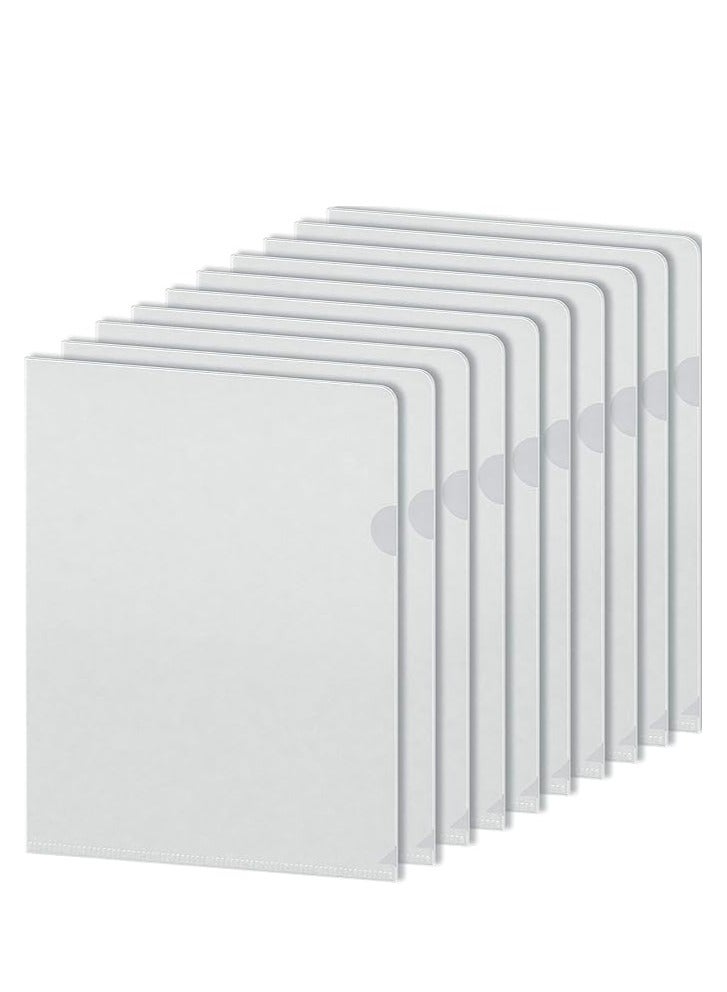 100 قطعة مجلد على شكل حرف L شفاف مقاوم للماء - Image 1