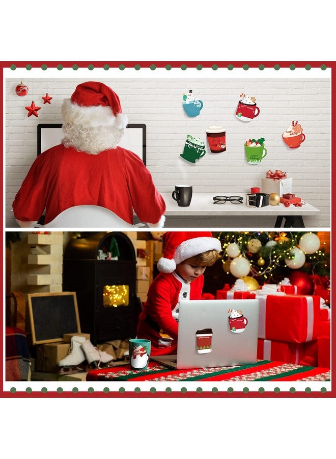 Geyee 9 Sets Christmas Coffee Cup Notepad with Pen Winter Memo Pad Christmas to Do List Xmas Notepads Set for Study Work Decoration Christmas Party Favors (Cute) - Image 5