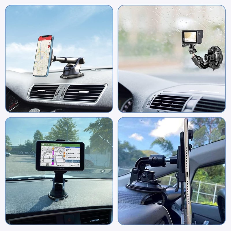 volport 3 Pack Dashboard Pad Mounting Disk for Suction Cup - 95mm/3.74" 3M VHB Heat Resistant Adhesive Sticky Pad - Image 3