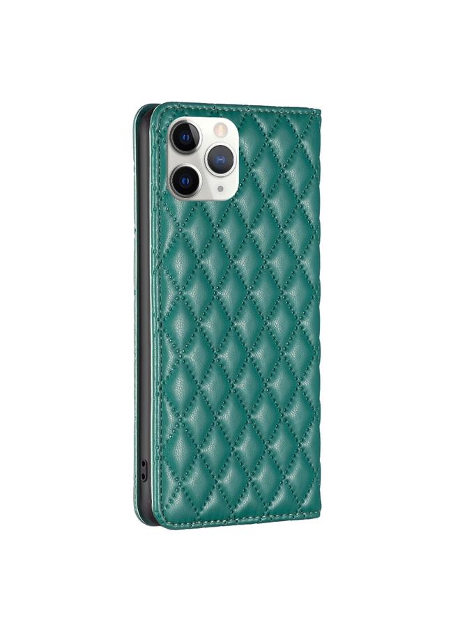 Zaboon Case For iPhone 11 Pro Diamond Lattice Magnetic Leather Flip Phone Case - Image 3