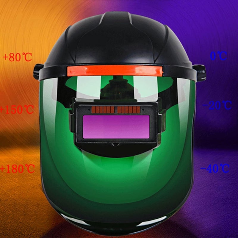 klarako Large View Solar Powered Auto Darkening Welding Helmet, Welder Mask Hood for TIG MIG MMA Plasma - Image 4