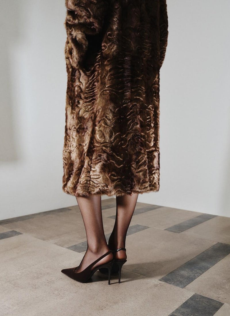 MANGO Velvet heeled shoes - Image 2