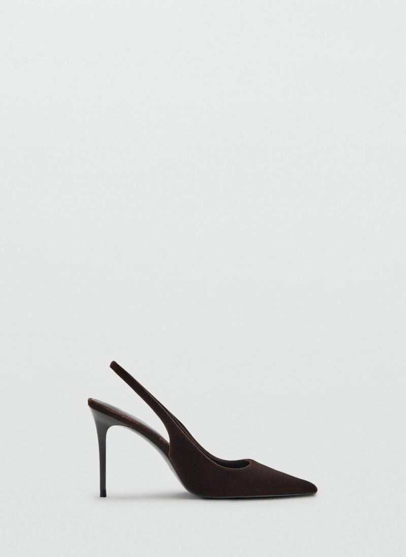 MANGO Velvet heeled shoes - Image 1