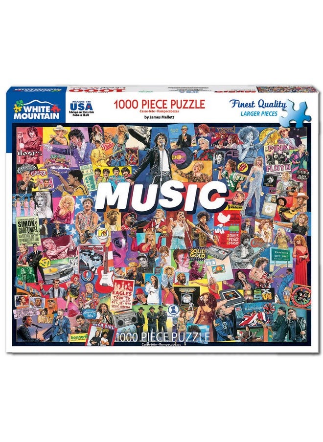 WHITE MOUNTAIN - Puzzles Music - 1000 Piece Jigsaw Puzzle - Image 1