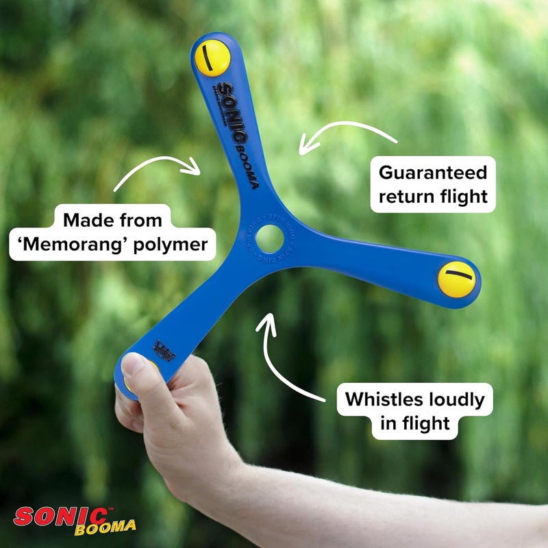 WICKED Sonic Booma - The World's Best Outdoor Boomerang. Ultra Loud Whistle in Flight! Guaranteed Return Flights/Special Memorang Polymer Made. 1 Random Color - Image 5