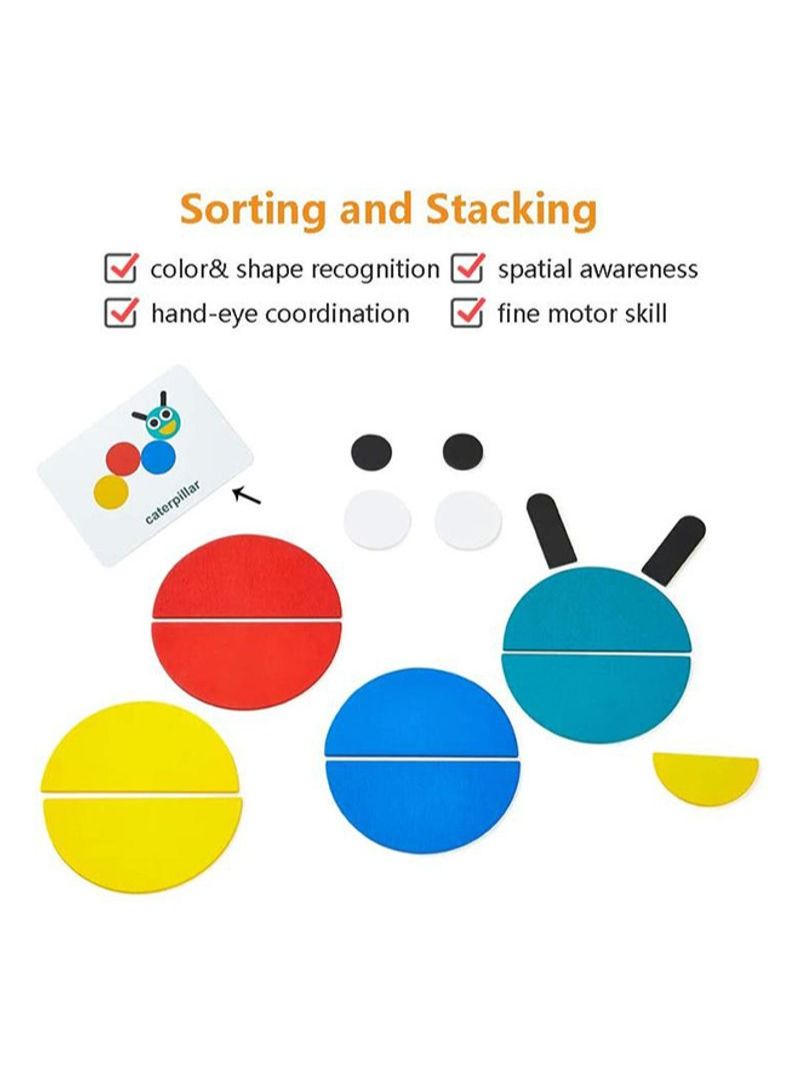 NIBEMINENT Wooden Jigsaw Montessori Puzzle 10.7 x 5.4 x 1.5centimeter - Image 2