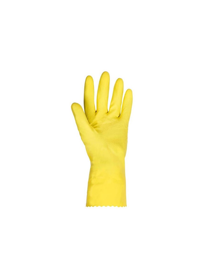 Honeywell 1-Pair Honeywell Finedex Reusable Long Cuff Latex Gloves 0.4mm Thick 30cm Length Yellow Extra Large  - Image 3