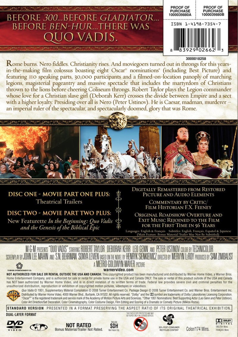WB Quo Vadis (Two-Disc Special Edition) - Image 2