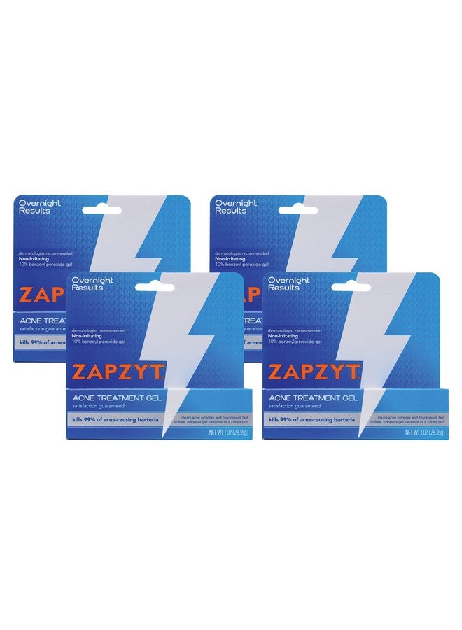 Zapzyt Maximum Strength 10% Benzoyl Peroxide Acne Treatment Gel 1 oz. (Pack of 4) - Image 1