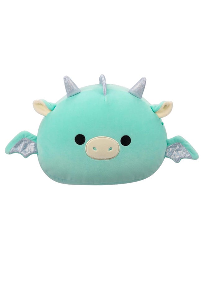 Squishmallows 12 inch Medium Plush StackablesMiles Teal Dragon , Officially Licensed Kellytoy Plush Toy, Colorful Soft Toy, Gift for Kids, Girls & Boys Washable Squishy Stuff Toy Multicolor All Age  - Image 1