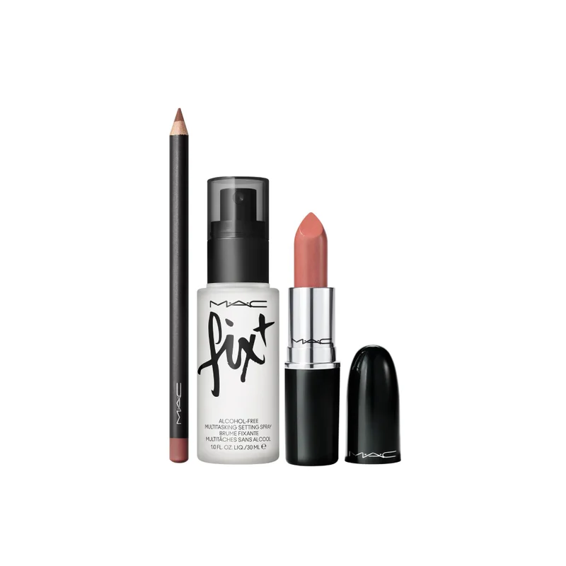 MAC Cosmetics Nude Lip & Set Trio