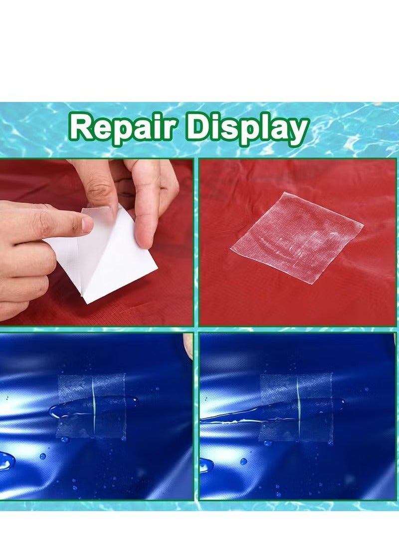 Unewshi Gardern TPU Pool Patch Repair Kit,Self-Adhesive Inflatable Repair Tape,Inflatable Patch Repair Kit Waterproof, Repair Supply for Swimming Ring Inflatable Tent Canvas Canopy Tubes Air Bed-15CM*1M  - Image 3