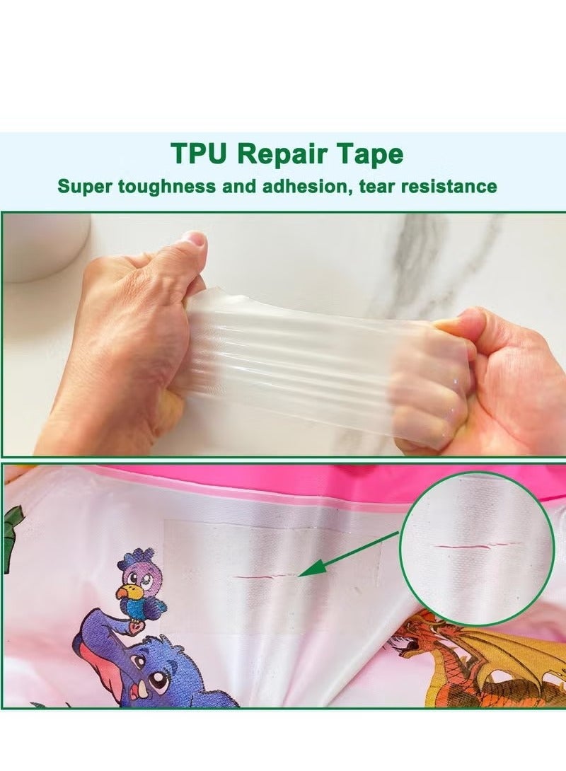 Unewshi Gardern TPU Pool Patch Repair Kit,Self-Adhesive Inflatable Repair Tape,Inflatable Patch Repair Kit Waterproof, Repair Supply for Swimming Ring Inflatable Tent Canvas Canopy Tubes Air Bed-15CM*1M  - Image 4