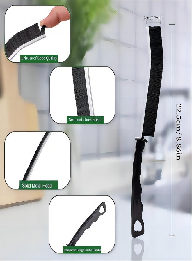 POPGIO 2 Pcs Crevice Cleaning Brush Hard Bristle Gap Brush Multifunctional for Bathroom Household Kitchen Tiles Window Crevice Cleaning Tool (Style 1) - Image 4