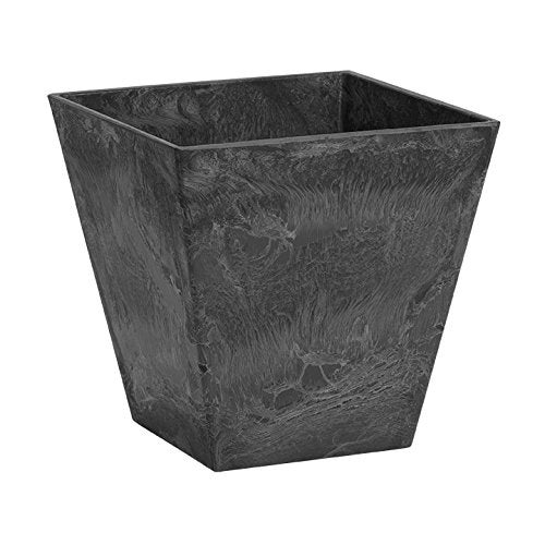 Root & Vessel, Black, 35168 Ella Square Planter, Black, 16-Inch - Image 5