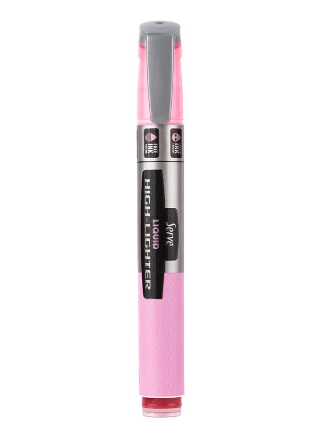 Serve Liquid Highlighter Pen-Pink 