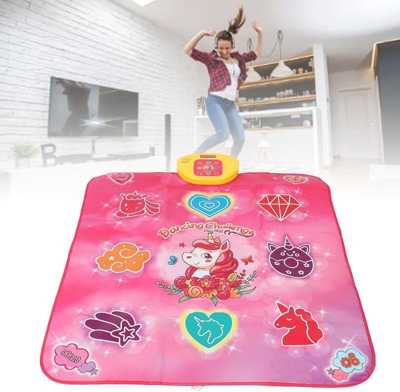 سجادة رقص للأطفال، وسادة موسيقية إلكترونية تعمل باللمس، لعبة تمارين بدنية، مصنوعة من مادة البولي بروبلين والبوليسترين المقوى (PP ABS) - Image 3