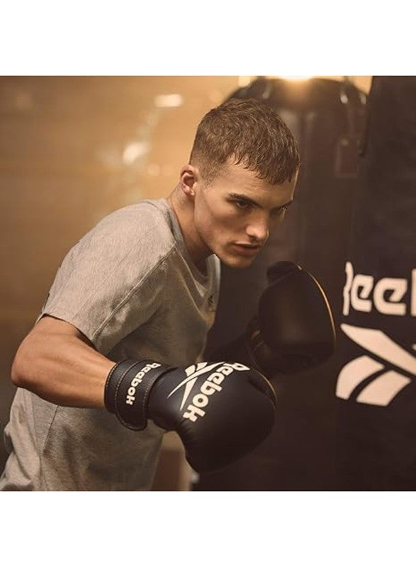 Reebok Retail Boxing Gloves – 10 oz Gold/Black – Durable Sparring Gloves for Training and Bag Work with Secure Wrist Fit - Image 5