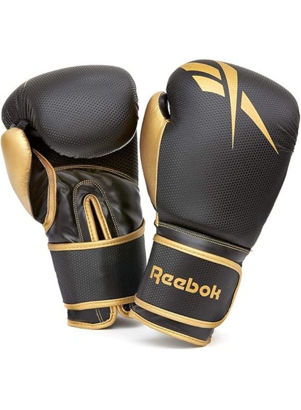 Reebok Retail Boxing Gloves – 10 oz Gold/Black – Durable Sparring Gloves for Training and Bag Work with Secure Wrist Fit - Image 4