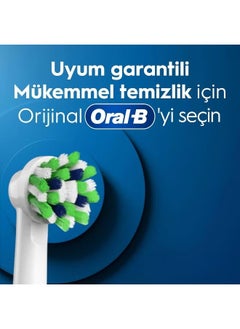 Oral-B 4-Piece Cross Action Replacement Brush Head White/Blue/Green  - Image 2
