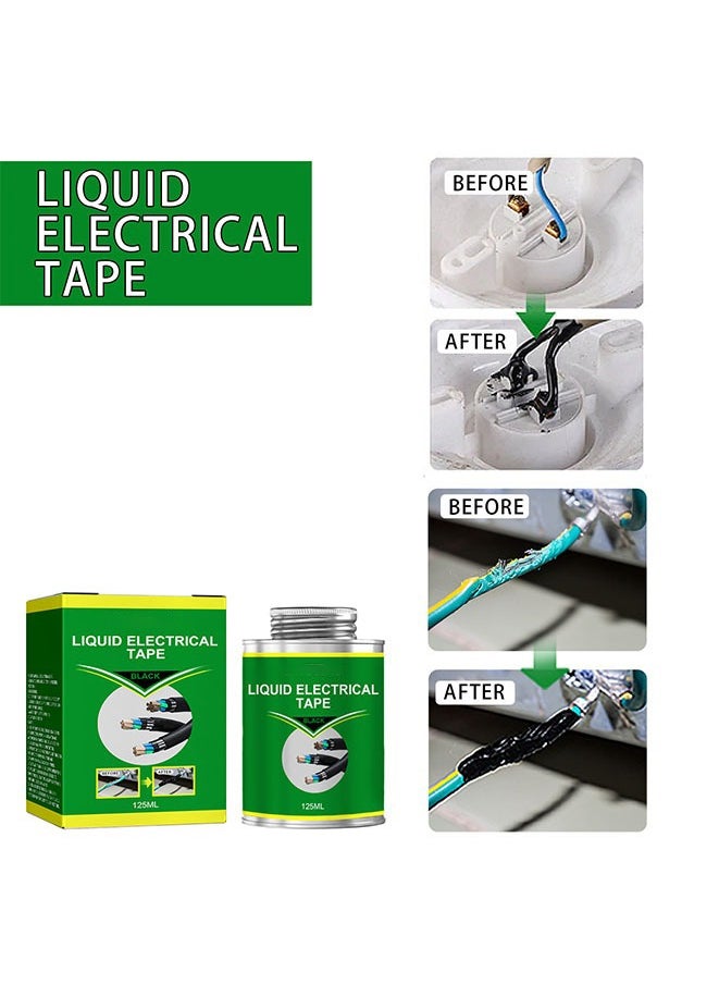 Generic Waterproof Liquid Electrical Tape Insulating Tape Repair Rubber Electrical Wire Cable Liquid Insulation Paste Coat Fix Line Glue（125ML）  - Image 2