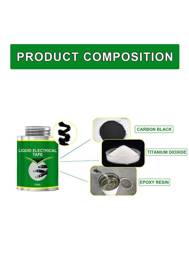 Generic Waterproof Liquid Electrical Tape Insulating Tape Repair Rubber Electrical Wire Cable Liquid Insulation Paste Coat Fix Line Glue（125ML）  - Image 3