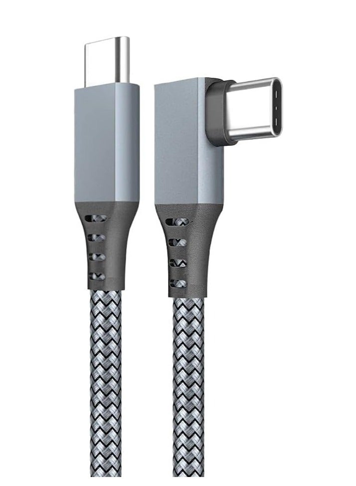 Extra Long Link Cable 16ft for Oculus Quest 2/ Quest VR Headset and Gaming PC, USB C to USB C Fast Charging Charger Cord Compatible with Samsung Galaxy S22 S21 S20 Plus Ultra Note 20 (Grey) - Image 1