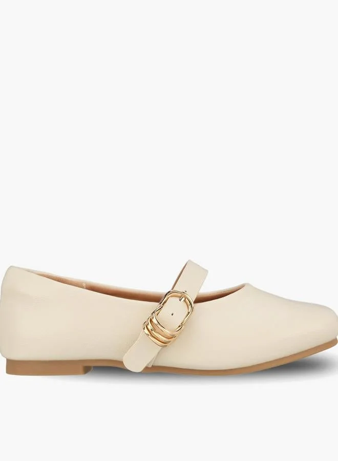 جونيورز Girls Textured Mary Jane Shoes