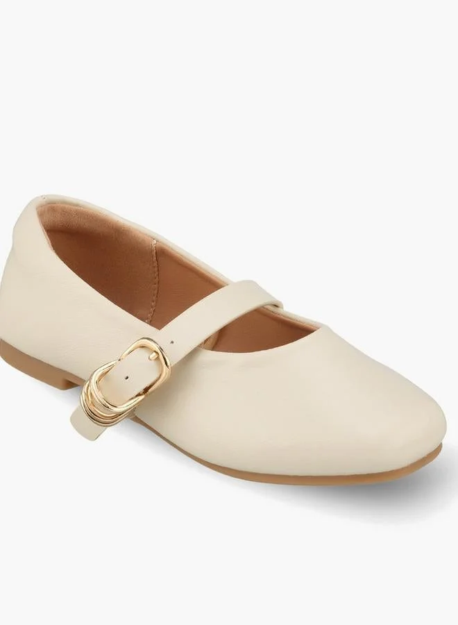جونيورز Girls Textured Mary Jane Shoes
