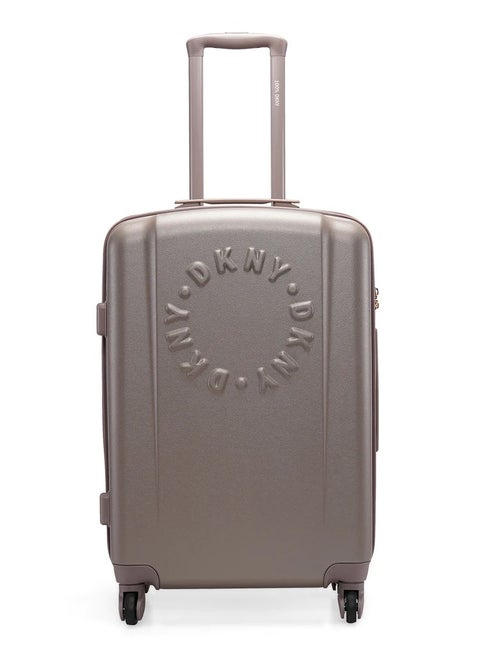 Dkny Promo INTL PR1 hardside luggage on wheels for unisex | ultra lightweight ABS on with spinner wheels 4 color Ash
